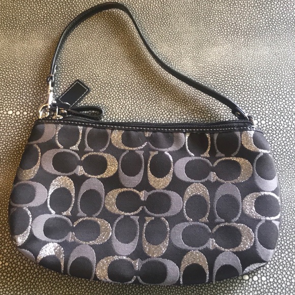 Coach Clutch - Black and Silver - Picture 2 of 9